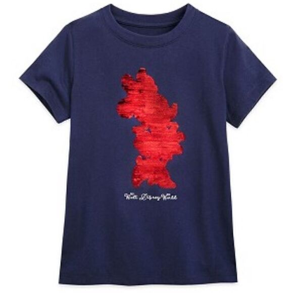 NWT Disney Parks Minnie Mouse Americana Sequin Top - Picture 2 of 4